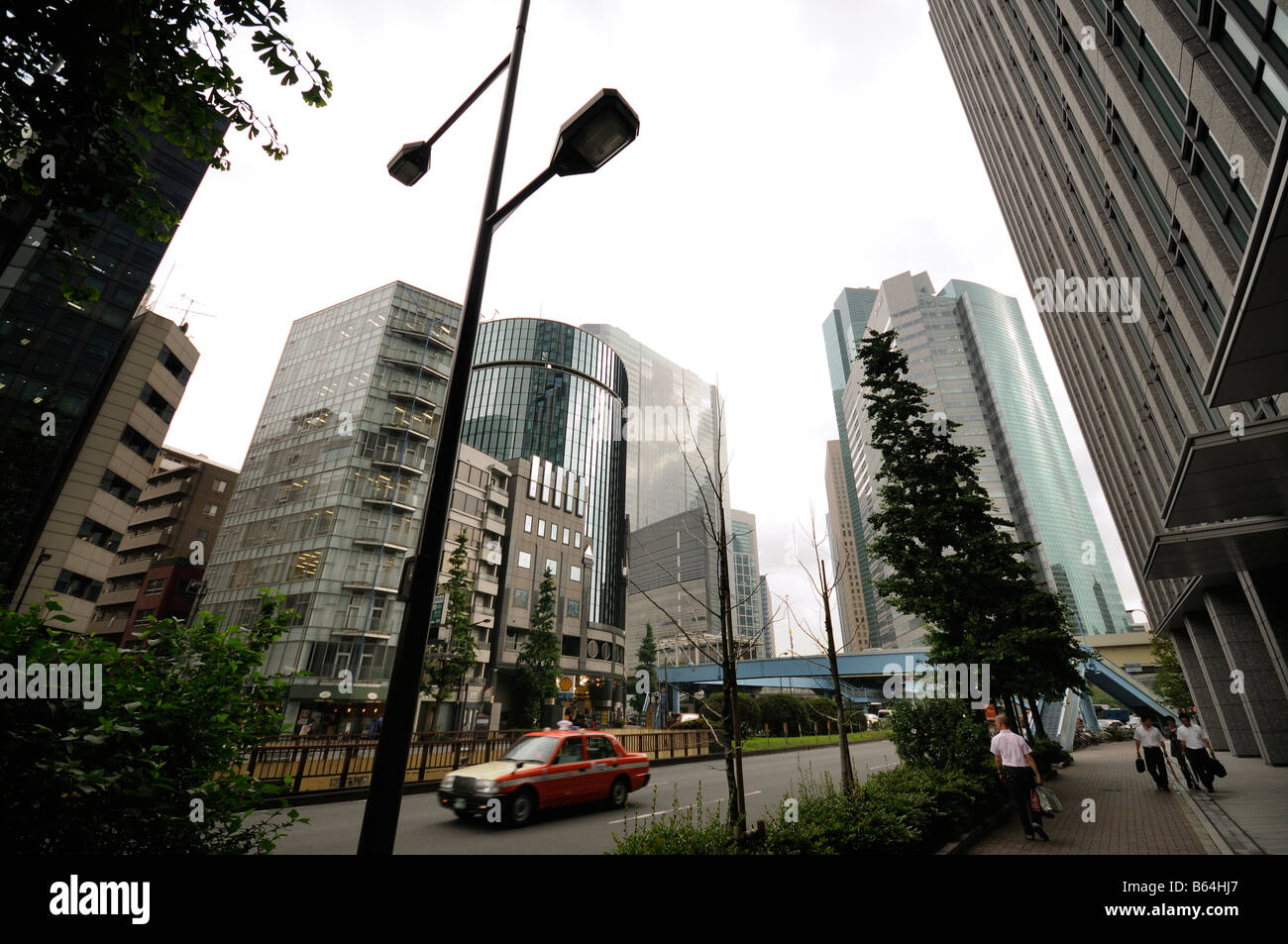 La zona di Shiodome grattacieli. Minato-ku distretto. Tokyo. Giappone Foto Stock