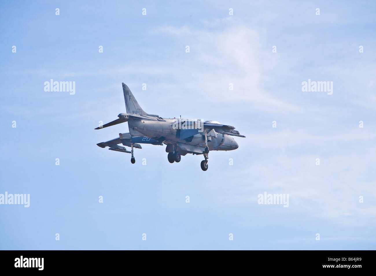 US Marine AV 8 B Harrier verticale di decollo e atterraggio aereo Foto Stock