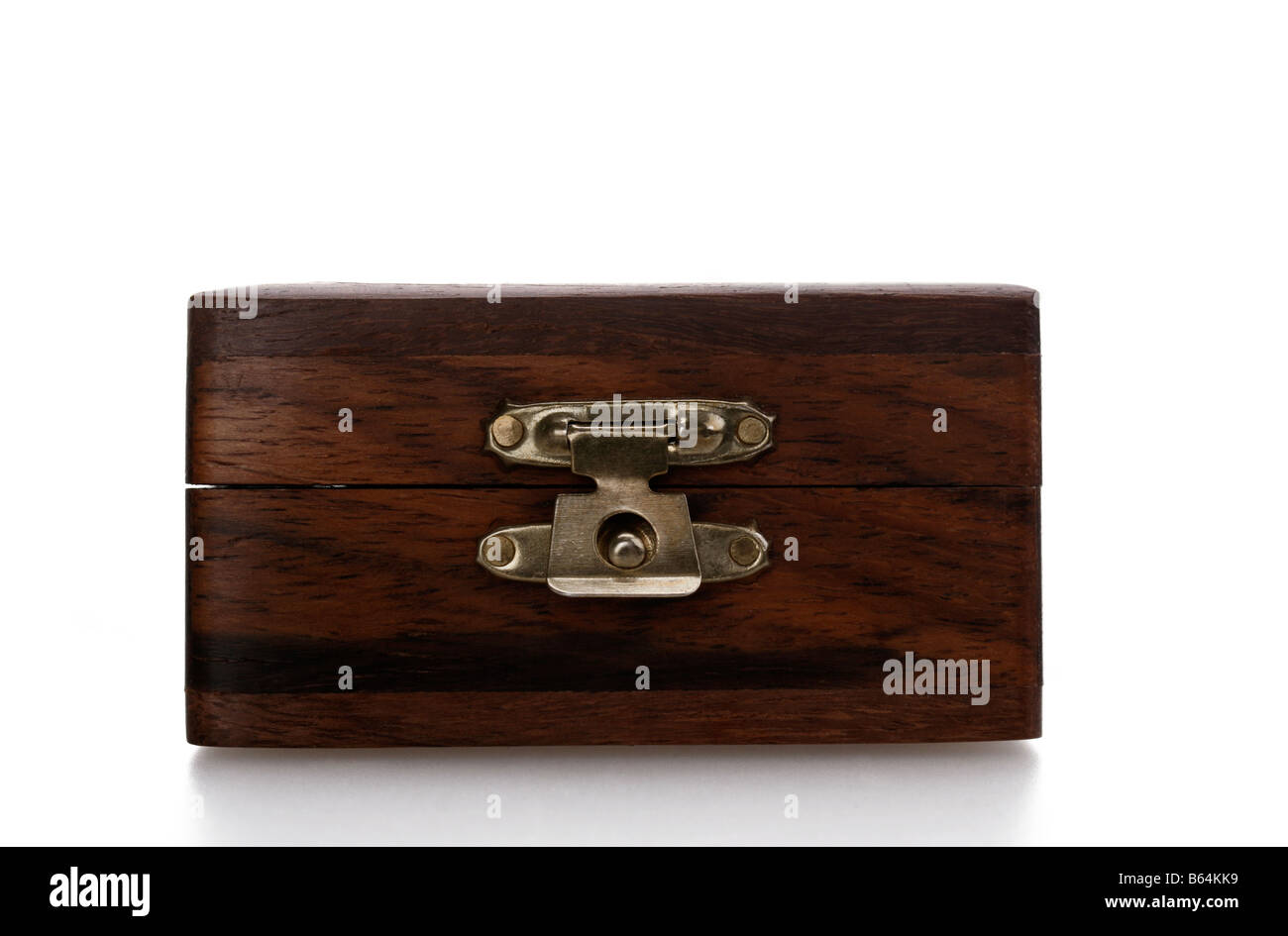 Un antico scatola di legno Foto Stock