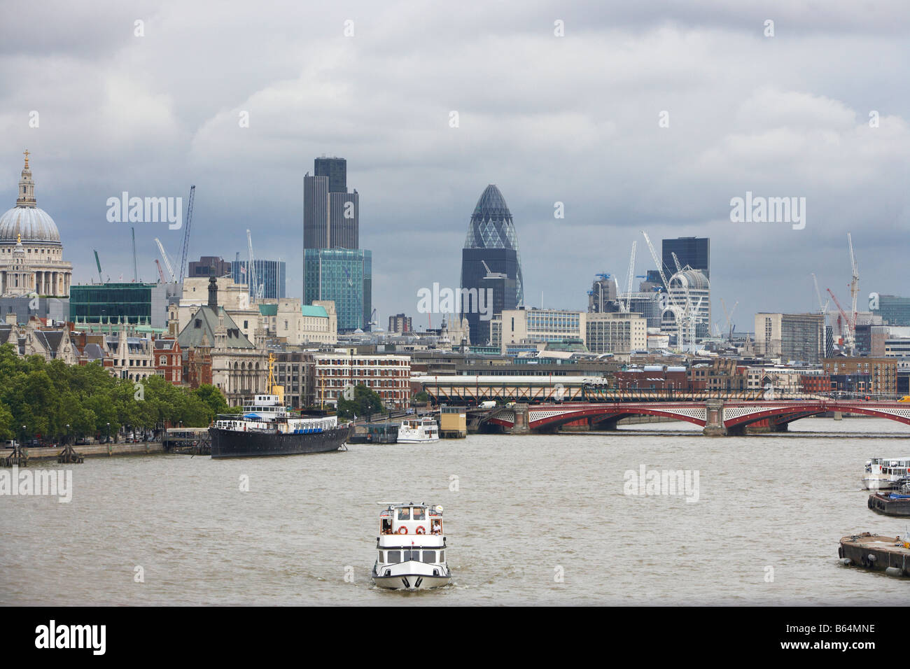 London Thames di Fiume Foto Stock