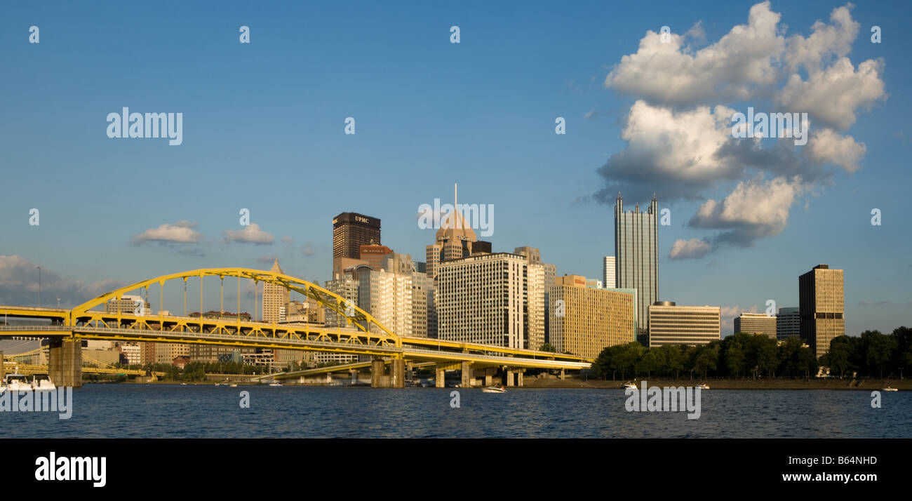 Skyline di Pittsburgh Pennsylvania Foto Stock