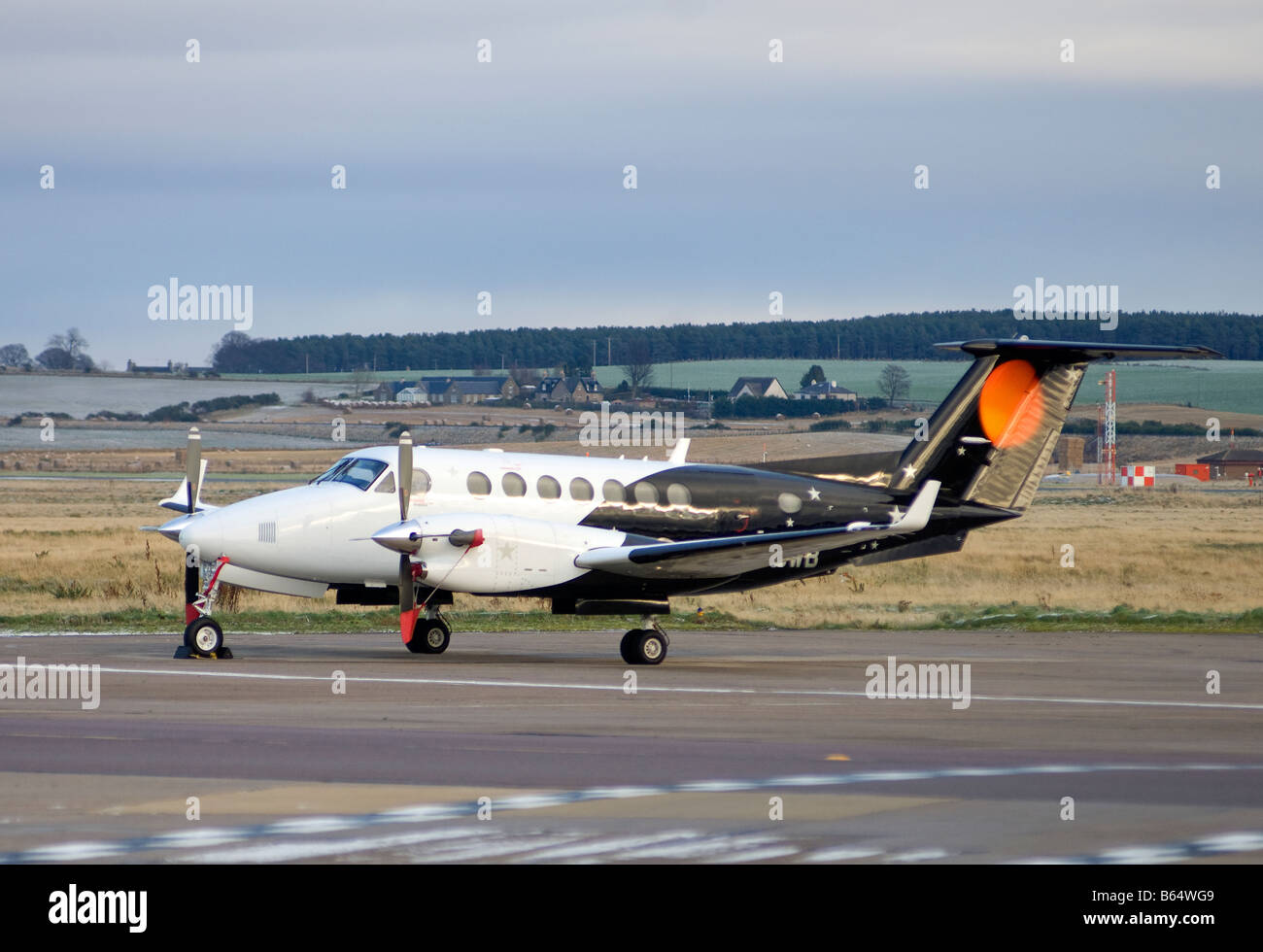 Titan Air Charter Faggio Super King Air 350 SCO 2004 Foto Stock