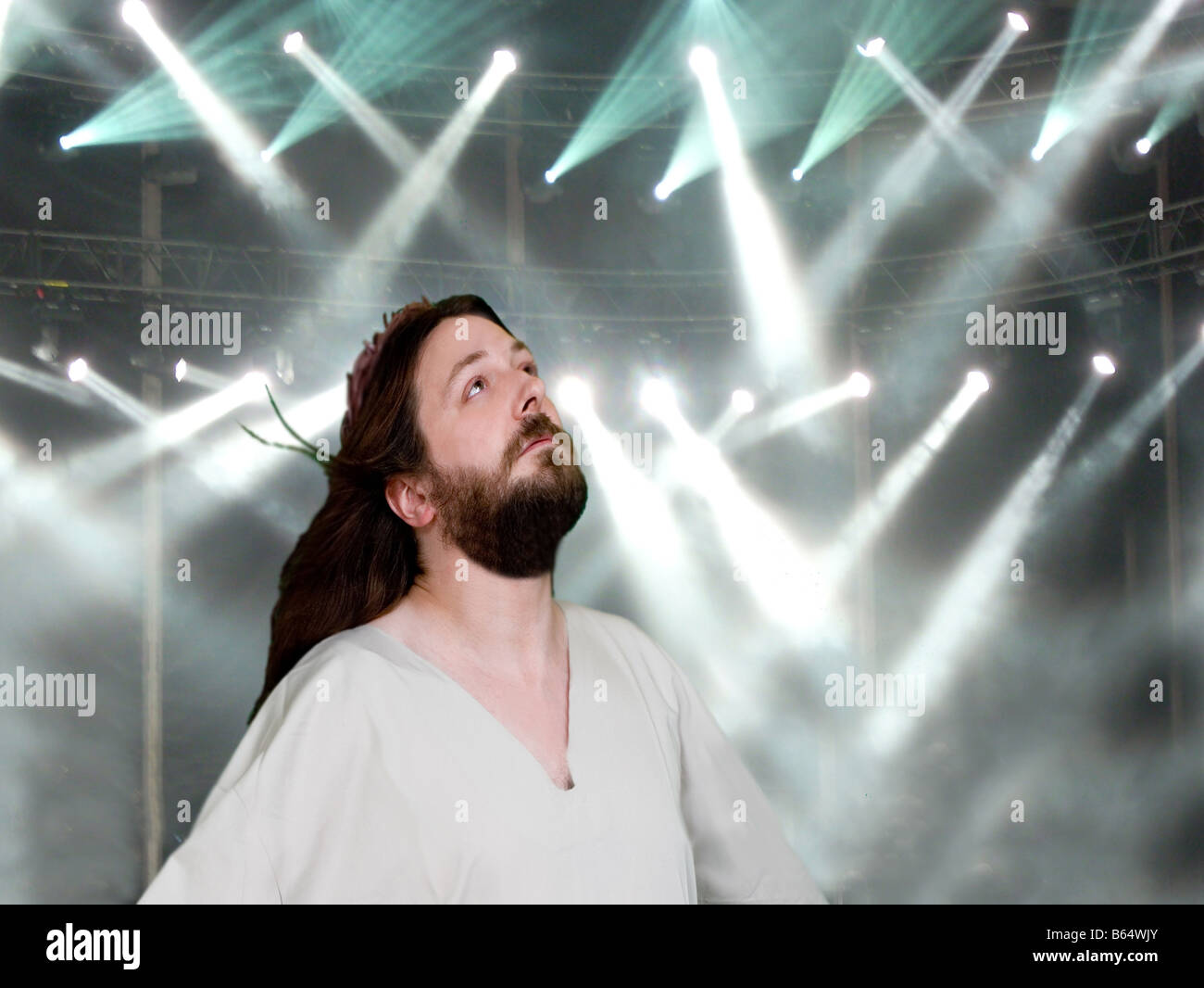 Gesù è una rock star! Foto Stock