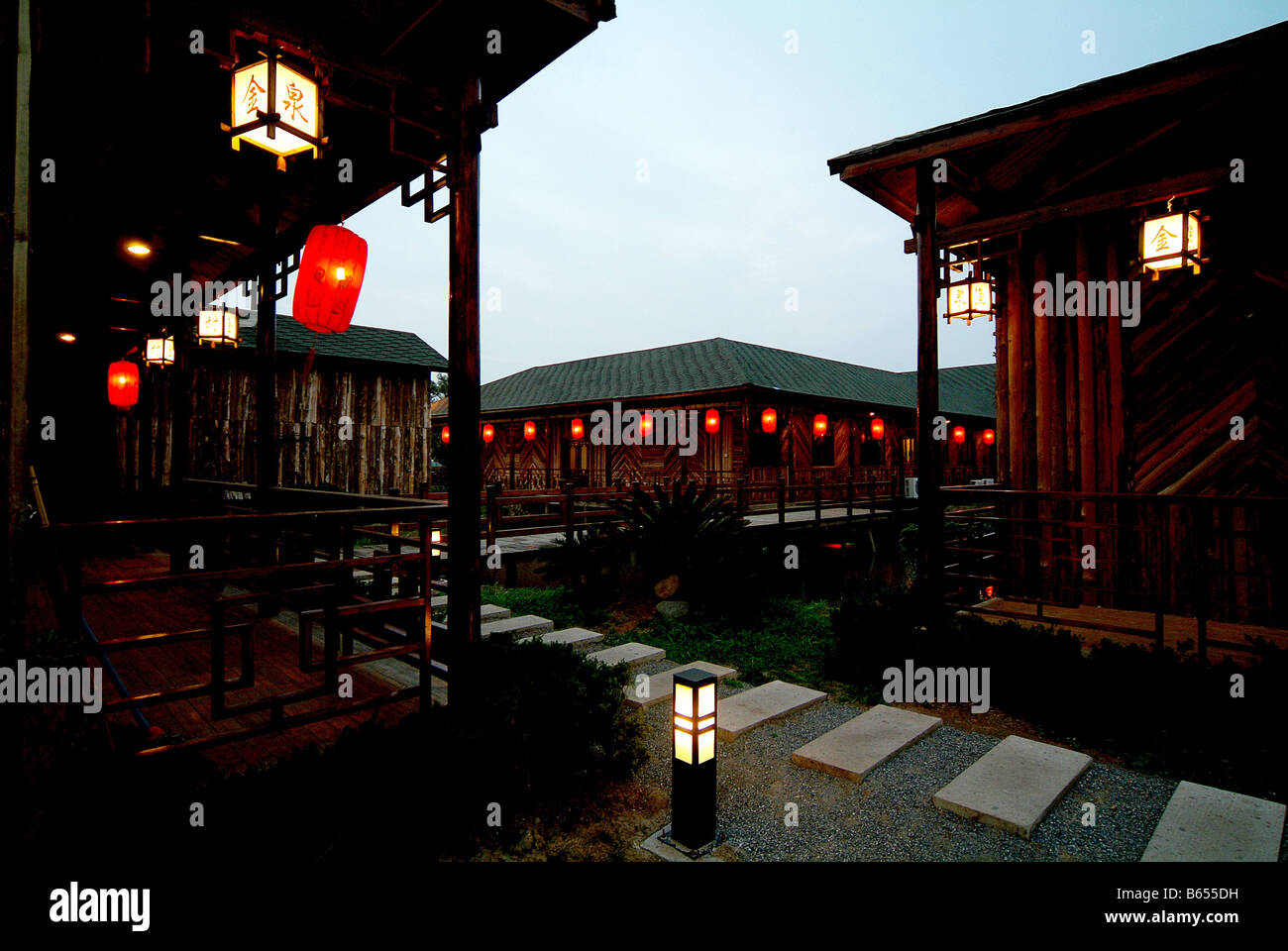 Jinquan Agriturismo e Ristorante, Luqiao distretto, Taizhou, Cina Foto Stock