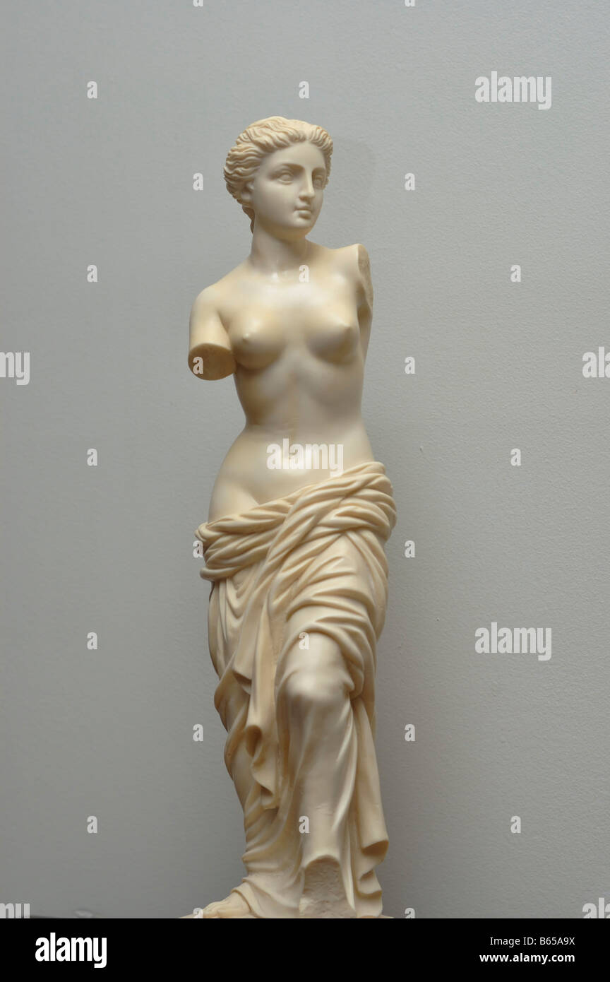 Riproduzione dell'Aphrodite di Milos o Venere di Milo statua Foto Stock