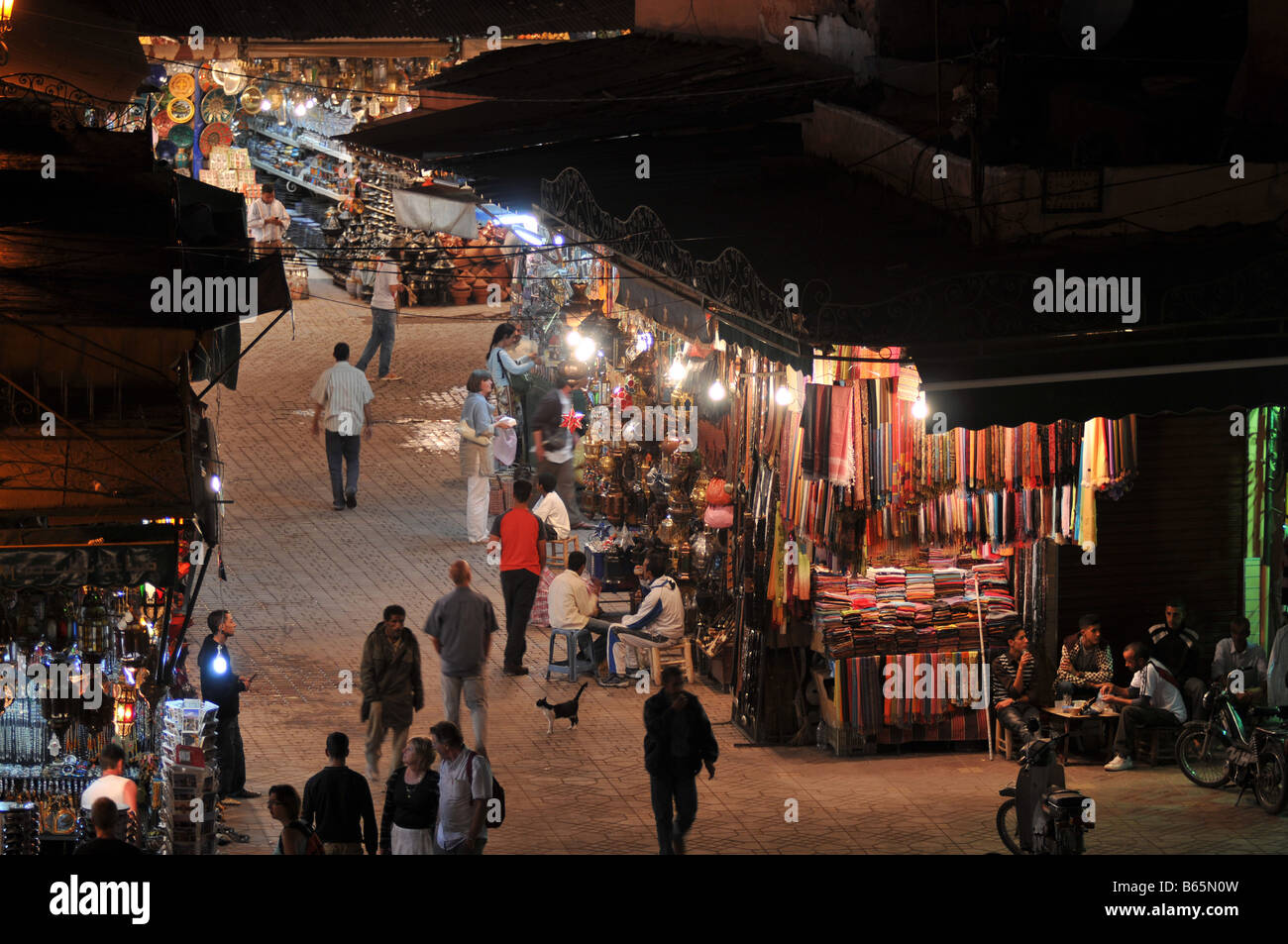 Mercati souk di Marrakech Marocco Africa del Nord Foto Stock