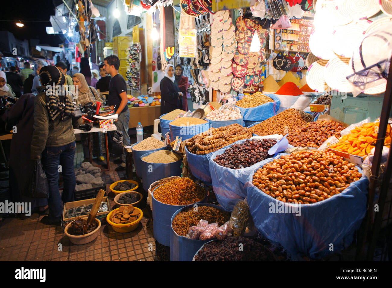 Mercato, Medina, Rabat, Marocco, Africa Foto Stock