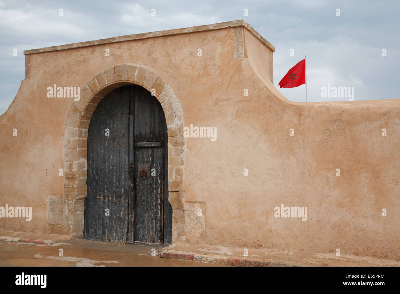Strade, Medina, Bandiera marocchina, Rabat, Marocco, Africa Foto Stock