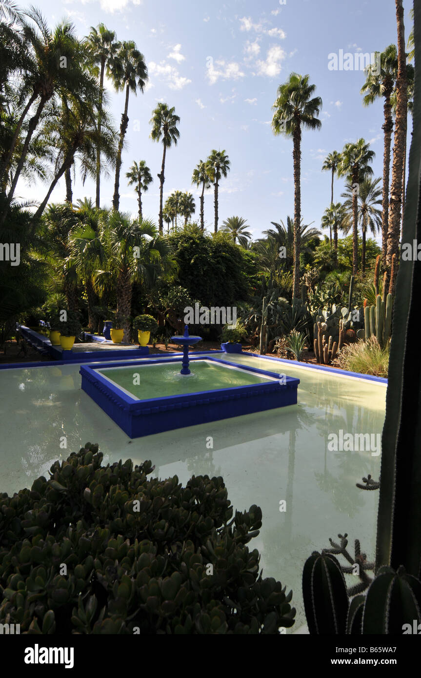 Jardin Majorelle Jardin Bou Saf Marrakech Marrakech Marocco Africa del Nord Foto Stock