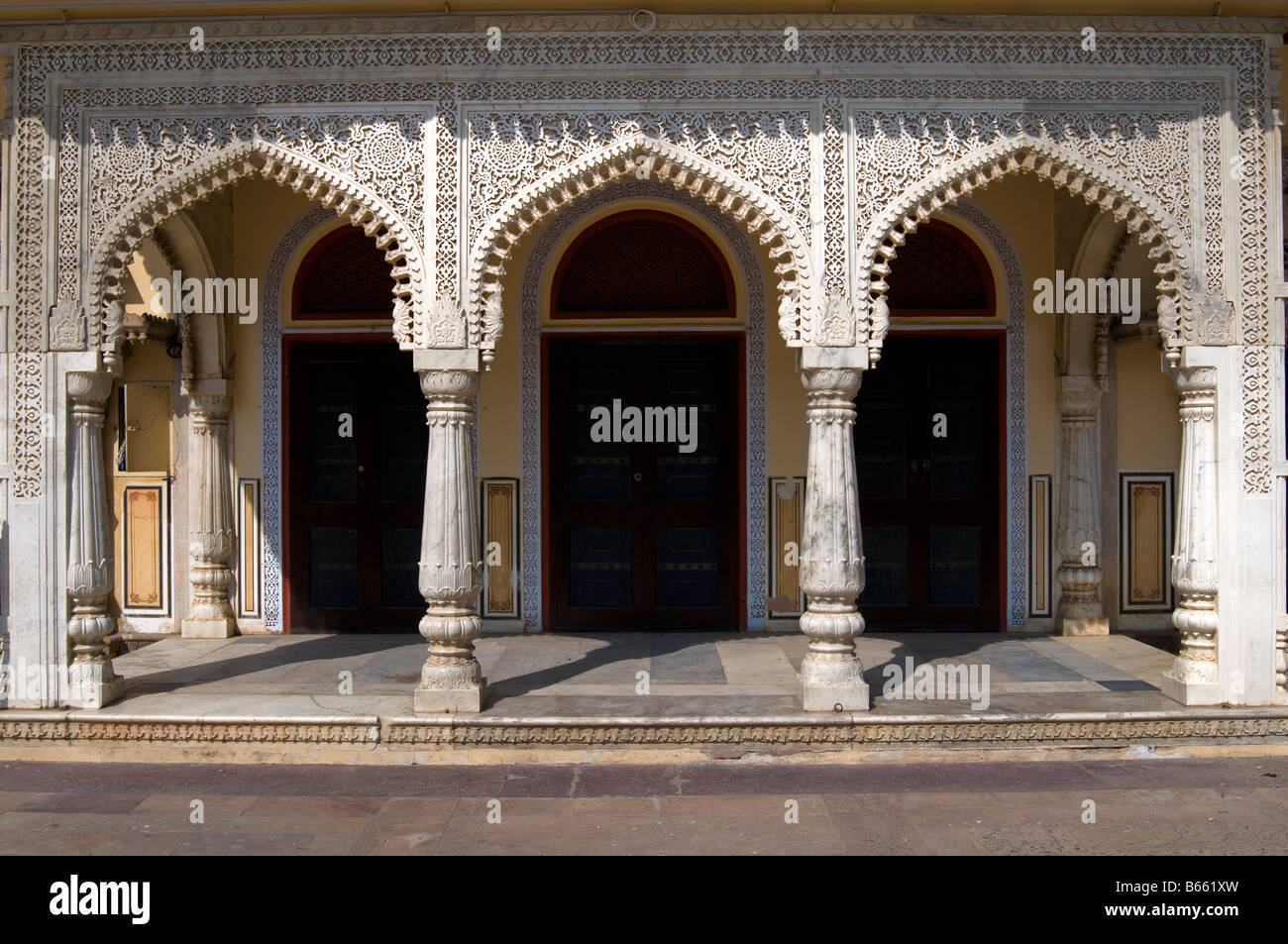 Palazzo della città. Jaipur. Il Rajasthan. India Foto Stock