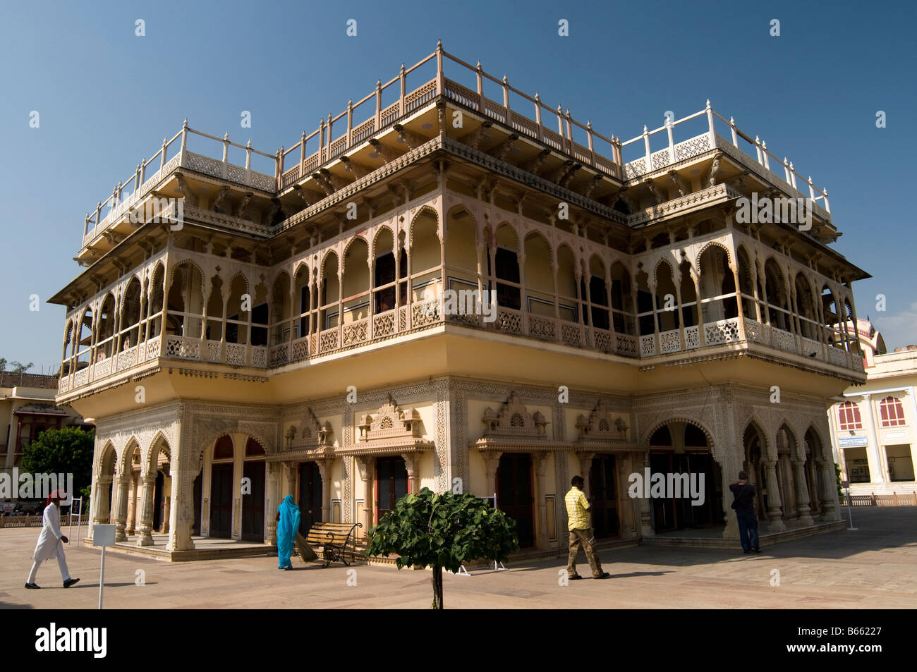 Palazzo della città. Jaipur. Il Rajasthan. India Foto Stock