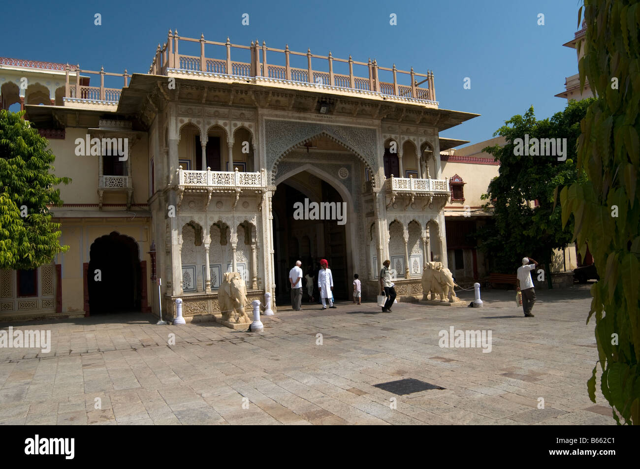 Palazzo della città. Jaipur. Il Rajasthan. India Foto Stock