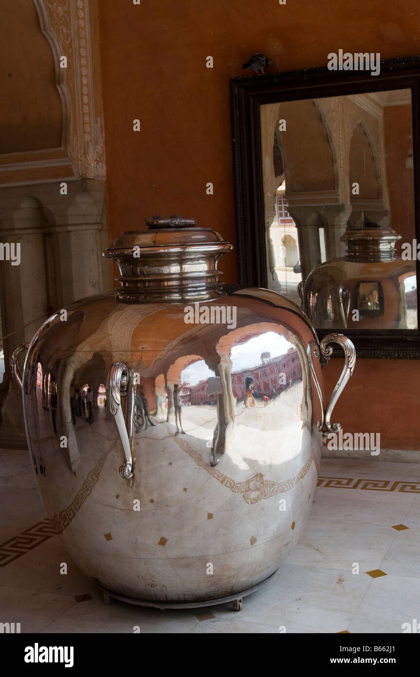 Palazzo della città. Jaipur. Il Rajasthan. India Foto Stock