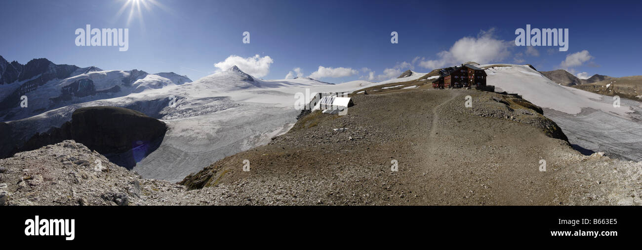 Oberwalder Huette gletscher glacier snow ice schnee Foto Stock