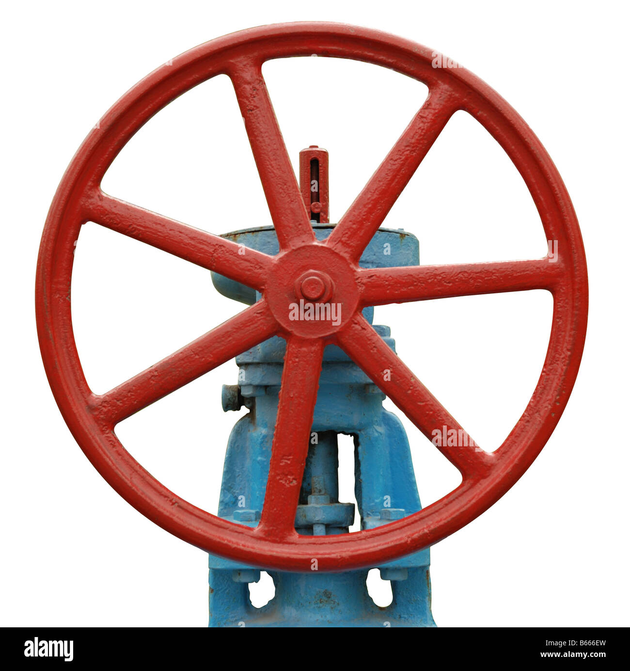 Valvola industriale il cancello la sovrapposizione di una autostrada con gas Foto Stock