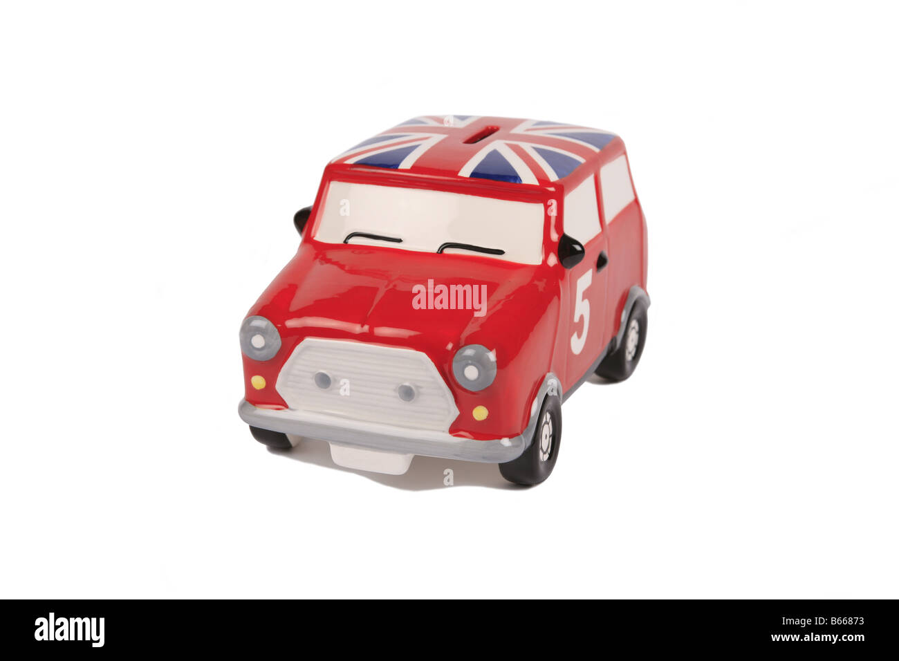 A British Leyland Red Mini Salvadanaio Foto Stock