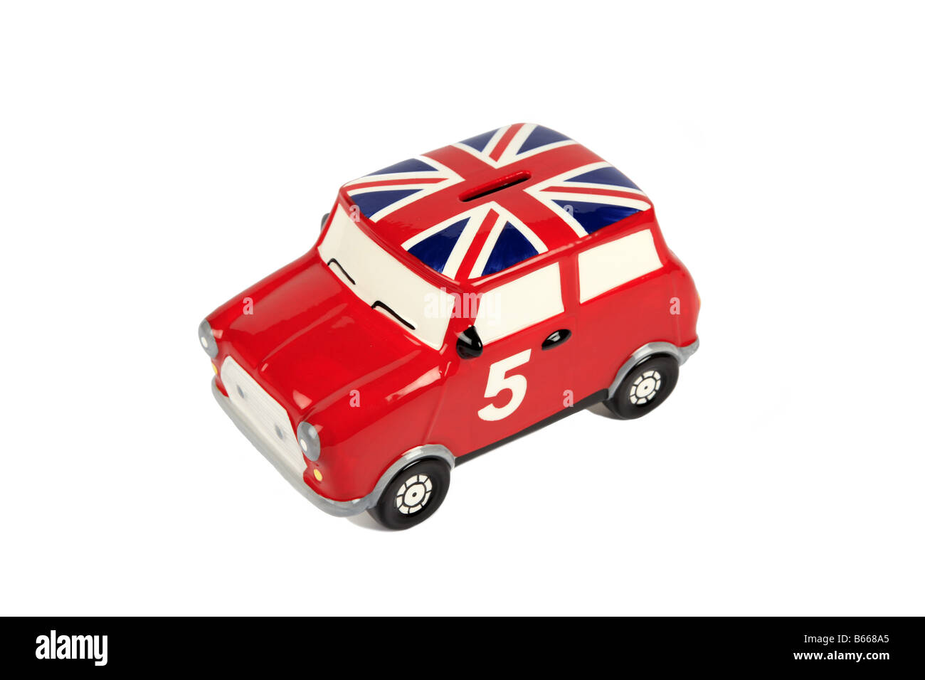 A British Leyland Red Mini Salvadanaio Foto Stock