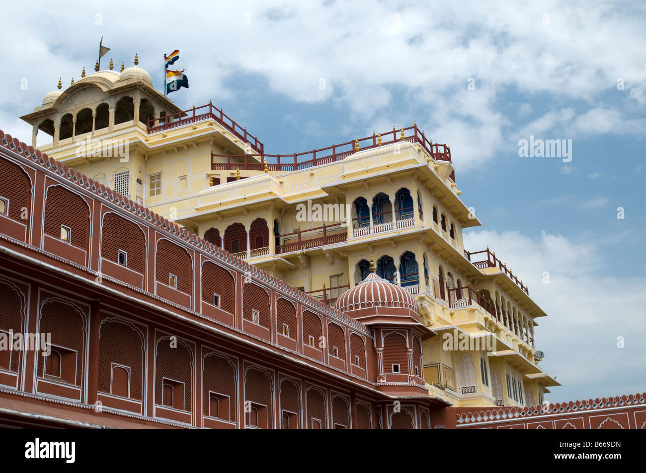 Palazzo della città. Jaipur. Il Rajasthan. India Foto Stock