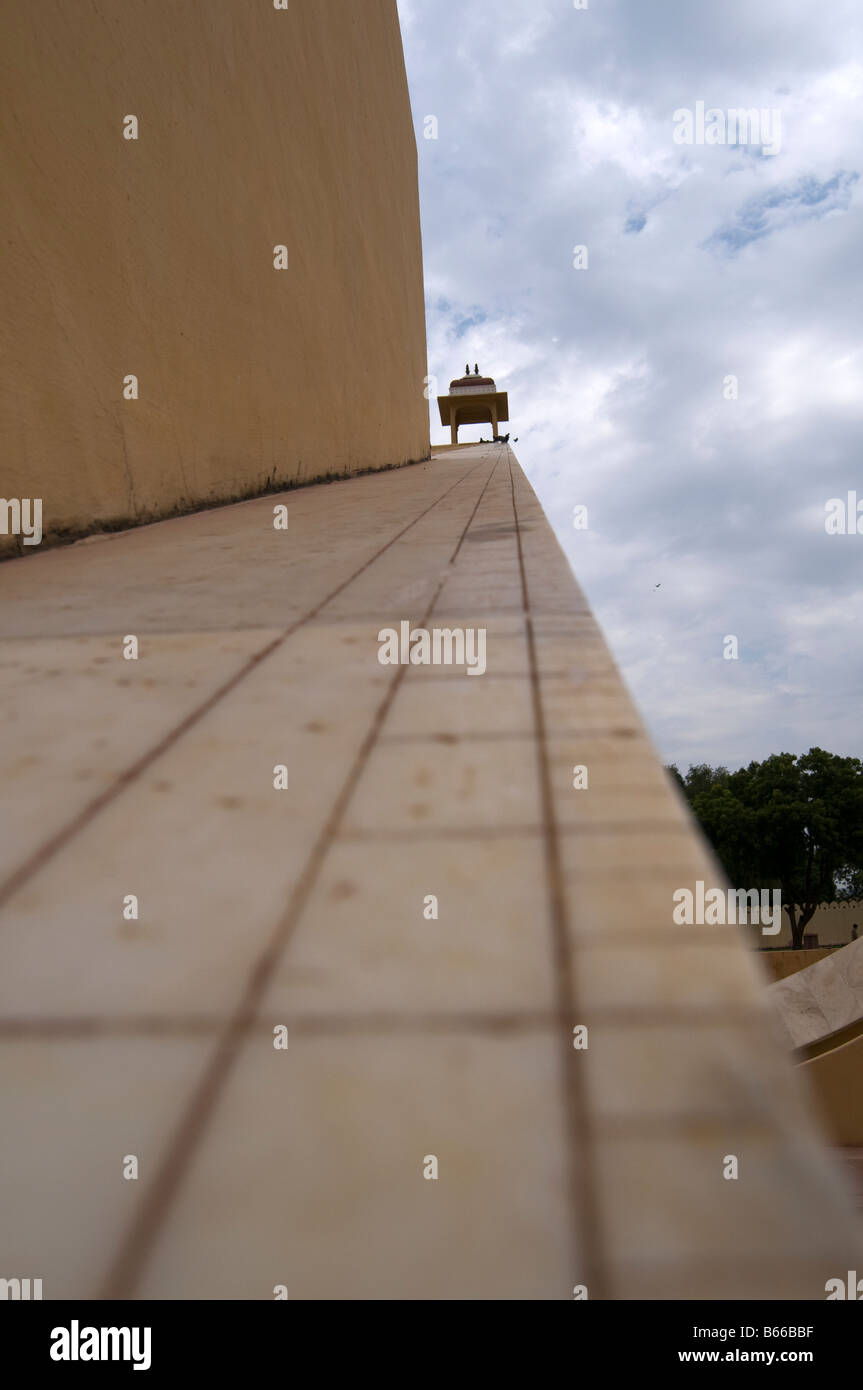 Strumento astronomico a Jantar Mantar observatory - Jaipur, Rajasthan, India Foto Stock