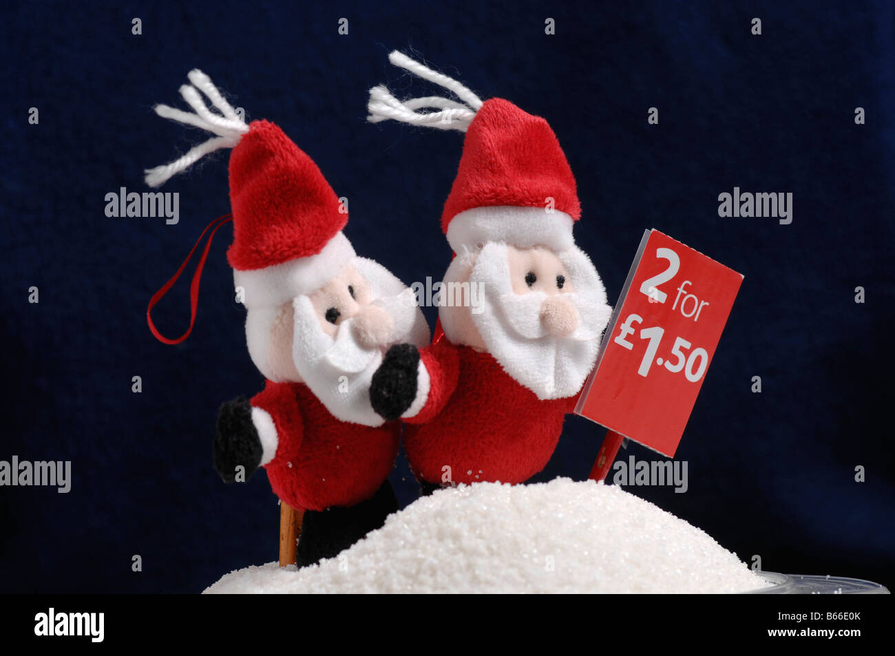 Cut-prezzo Babbo Natale Foto Stock