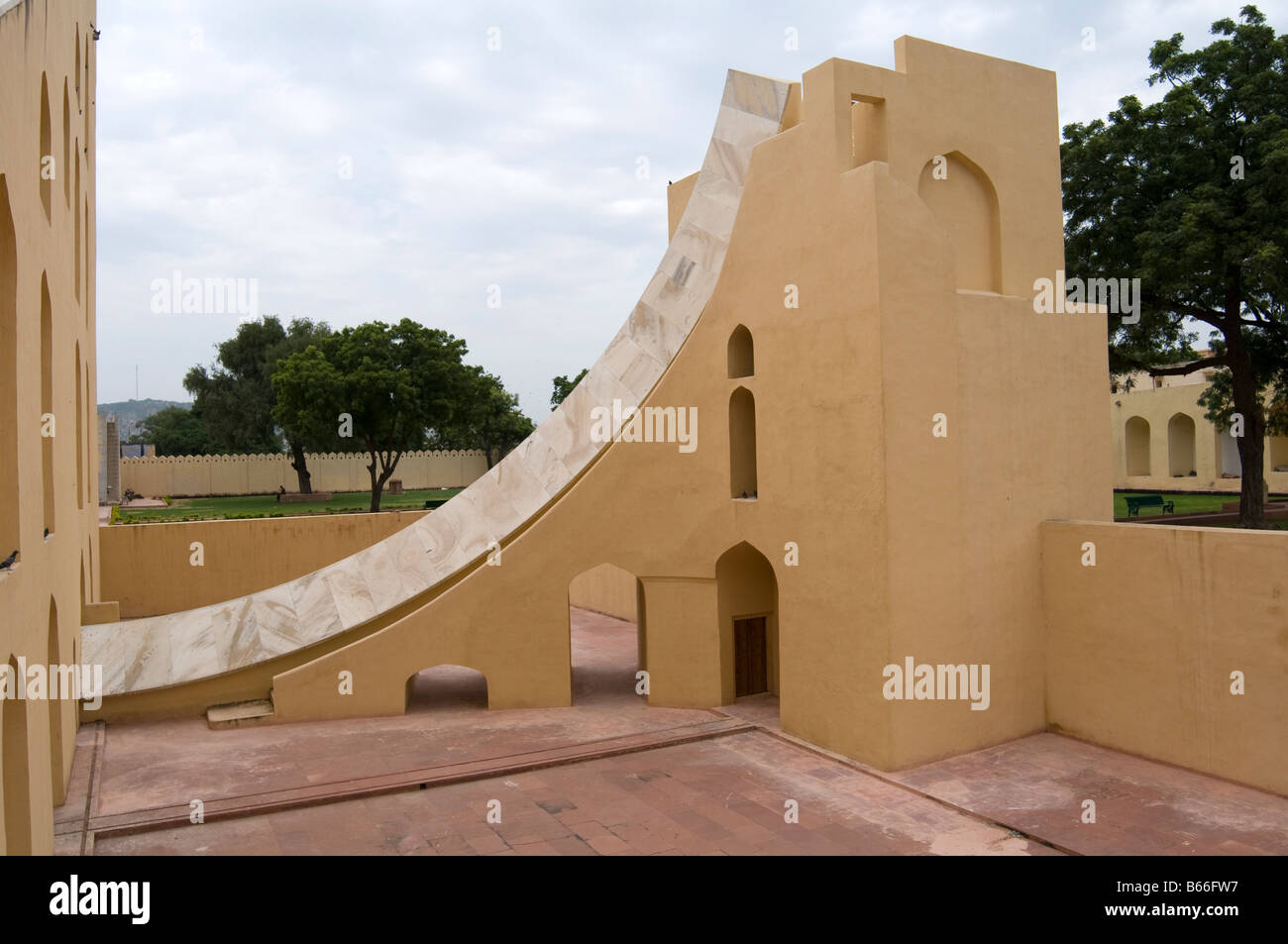 Strumento astronomico a Jantar Mantar observatory - Jaipur, Rajasthan, India Foto Stock