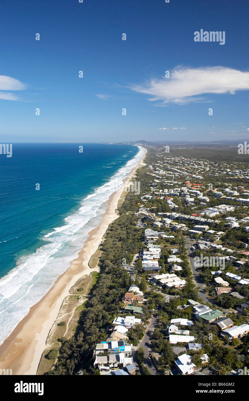 Sunshine Beach Sunshine Coast di Queensland antenna Australia Foto Stock