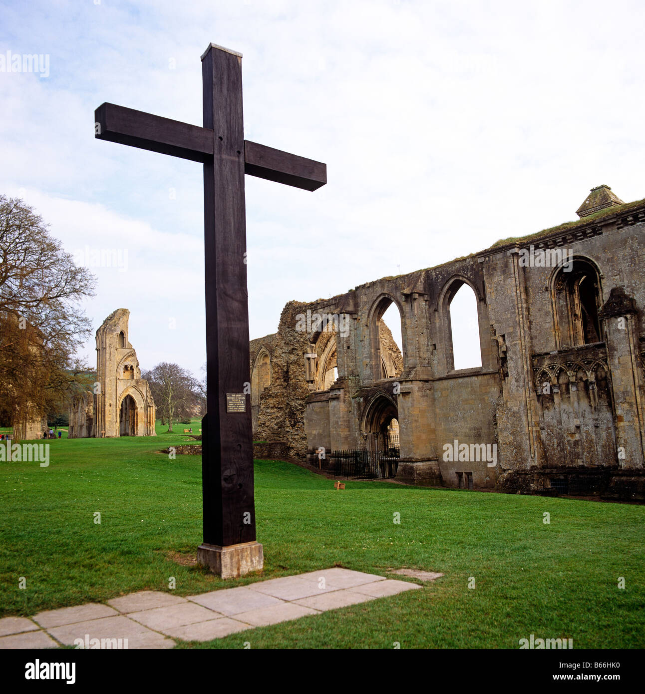 Abbazia di Glastonbury Somerest UK Europa Foto Stock