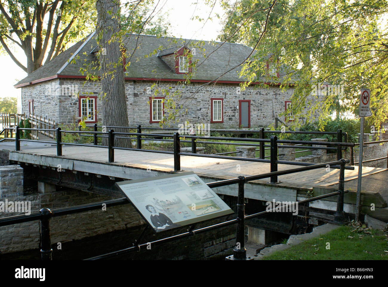 Il commercio di pellicce Museum presso il Lachine National Historic Site, Lachine, Montreal, Quebec, Canada Foto Stock