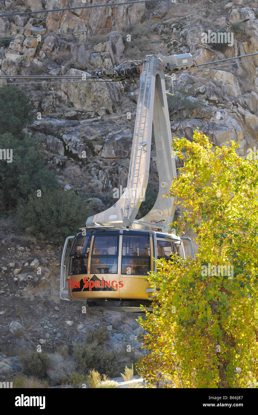 Palm Springs aerial tram a Mt San Jacinto California Foto Stock