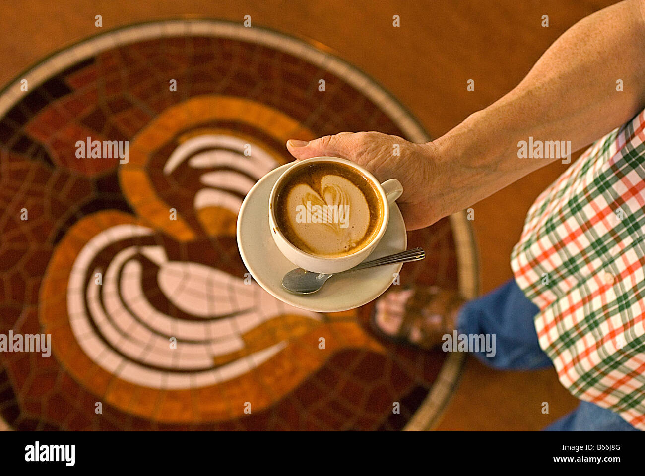 Tazza di caffè espresso, caffè Espresso Vivace Roasteria, Seattle, Washington Foto Stock