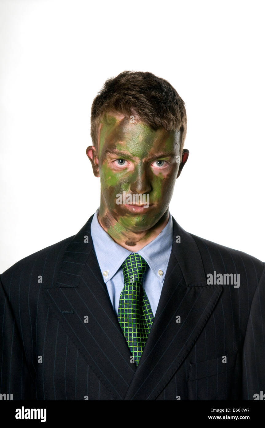 Guerriero aziendale Foto Stock