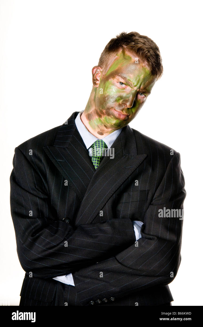 Guerriero aziendale Foto Stock