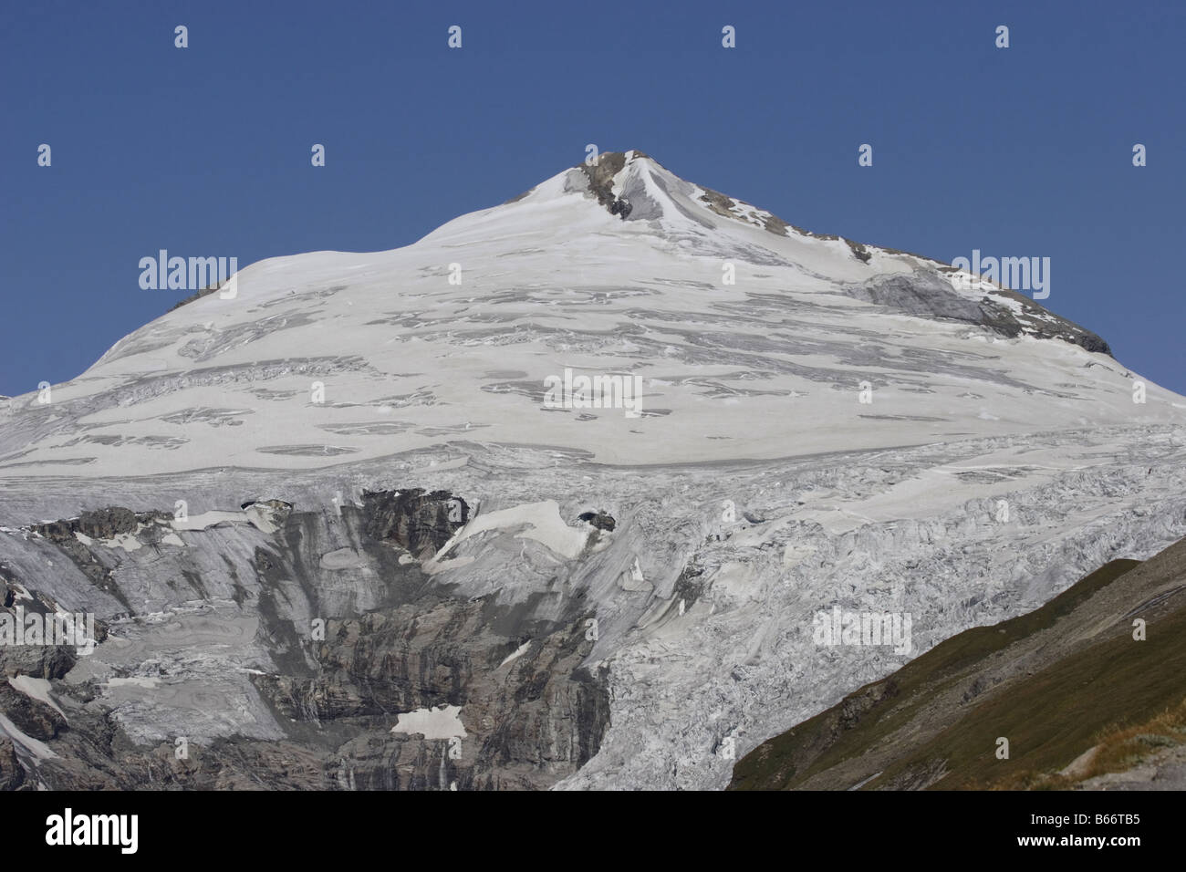 Johannisberg montagna ghiacciaio delle Alpi gletscher Foto Stock