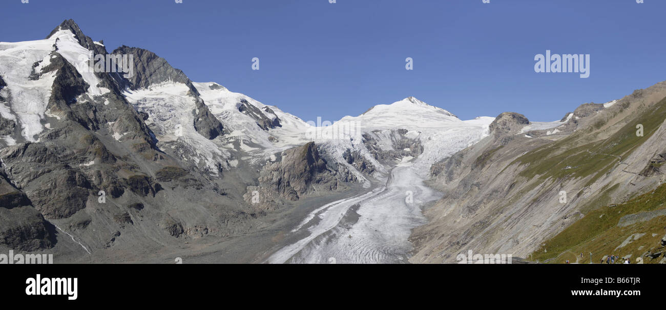 Europa orizzontale di unione Europa austria Carinzia austriaca Carinzia Carinzia karnten grossglockner großglockner pasterze alpi un Foto Stock