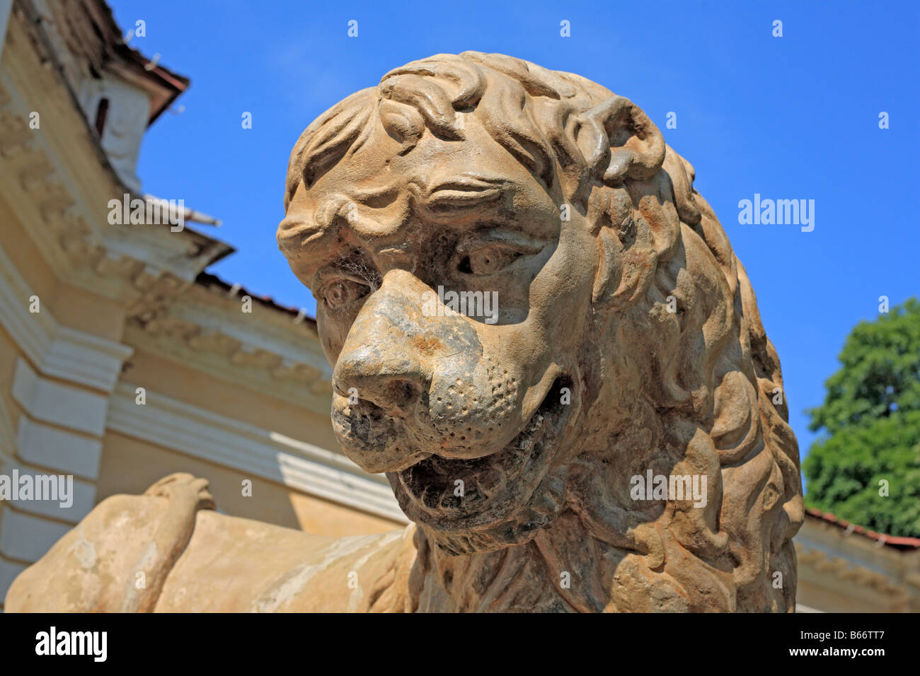 Palazzo (XVIII secolo), Samtchiki, Khmelnytskyi oblast (provincia), Ucraina Foto Stock