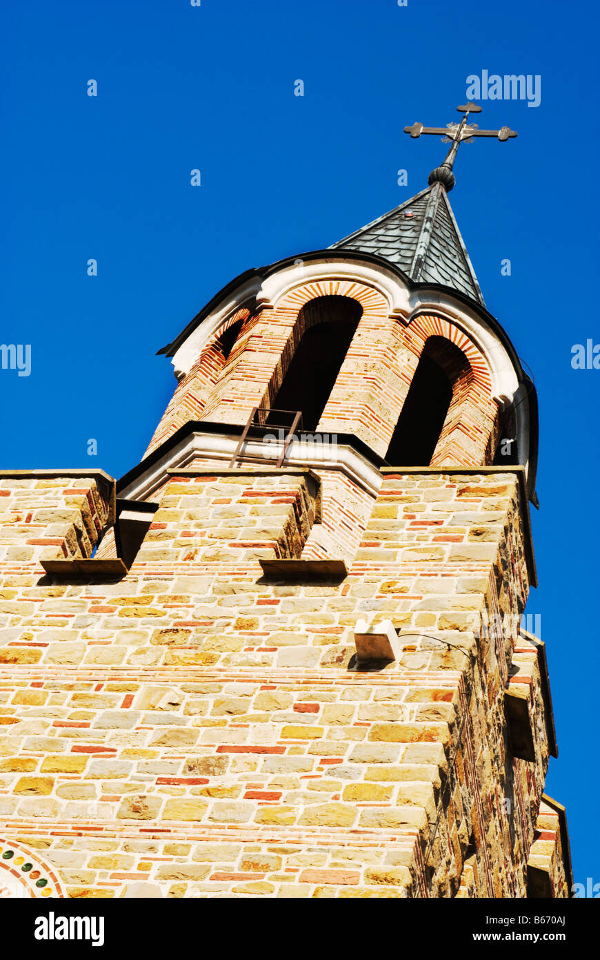 Cerca fino alla Fortezza di Tsarevets Veliko Tarnovo Bulgaria Foto Stock