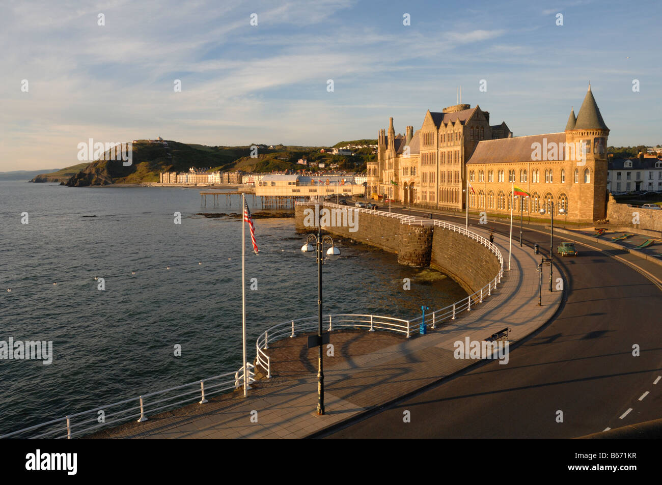 Vecchio edificio College, Aberystwyth University Foto Stock