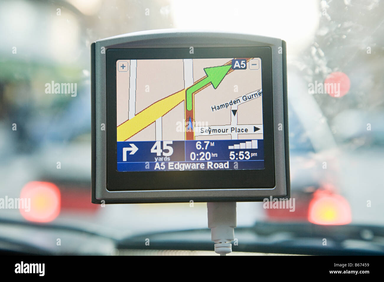 Satellite navigation Foto Stock