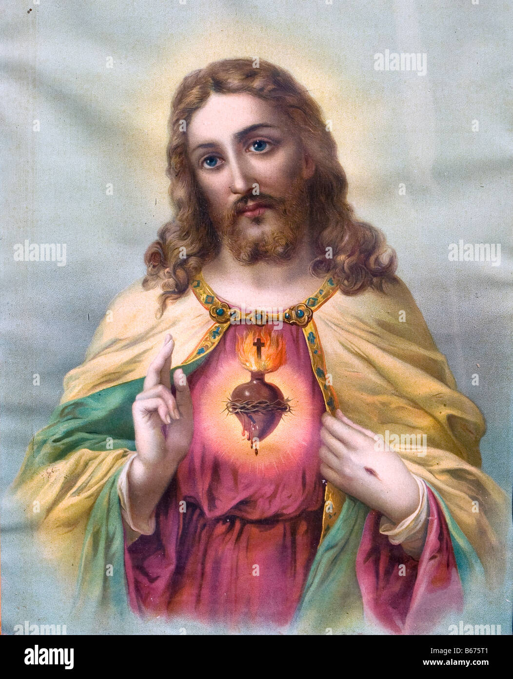 Sacro Cuore di Gesù Foto Stock