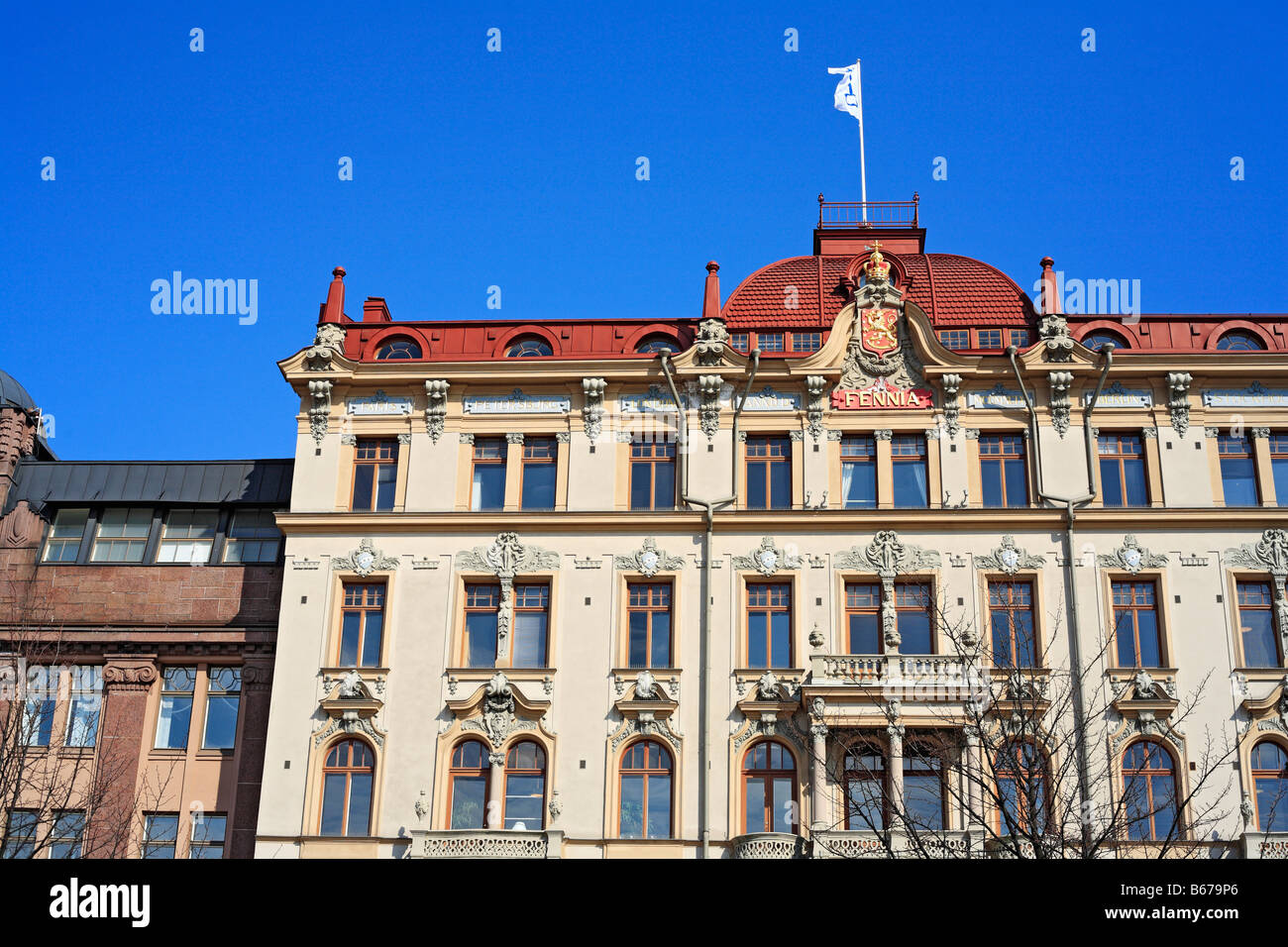 Città Architettura, Fennia House, Helsinki, Finlandia Foto Stock