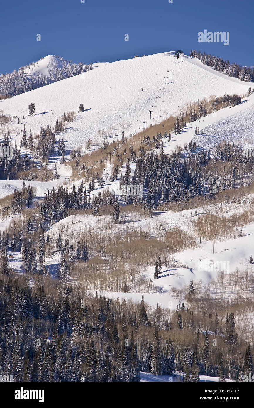 PARK CITY UTAH USA Deer Valley Resort ski area Foto Stock