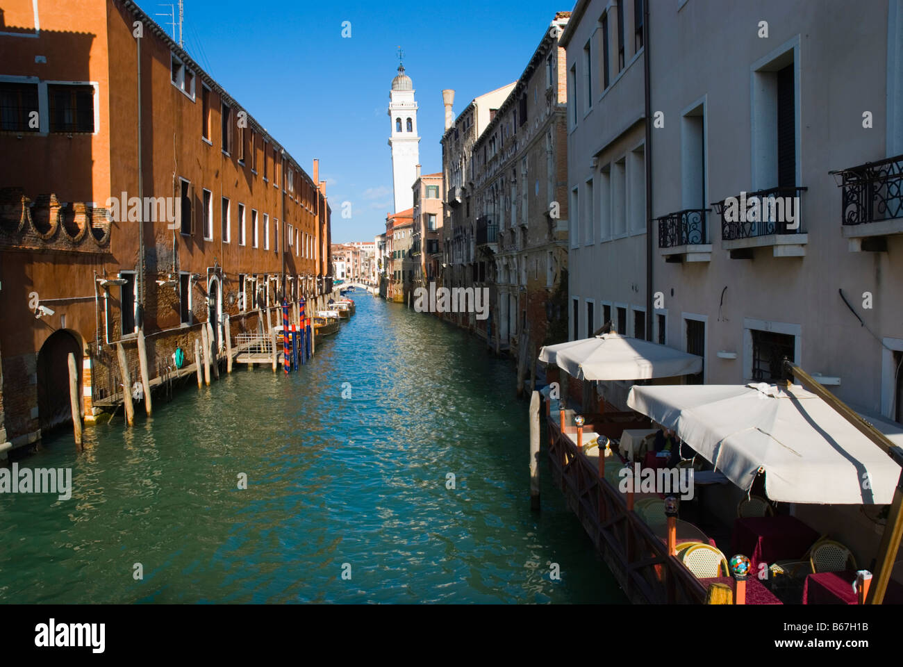 Rio dei Greci Canal a Venezia Italia Europa Foto Stock