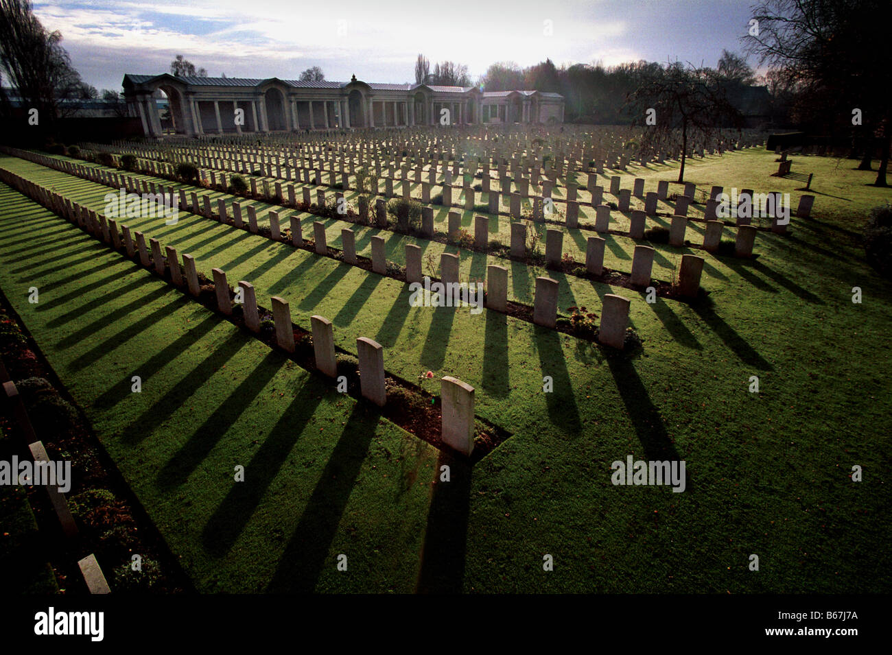 Arras Memorial e Faubourg d Amiens cimitero CWGC Arras Francia 2008 Foto Stock