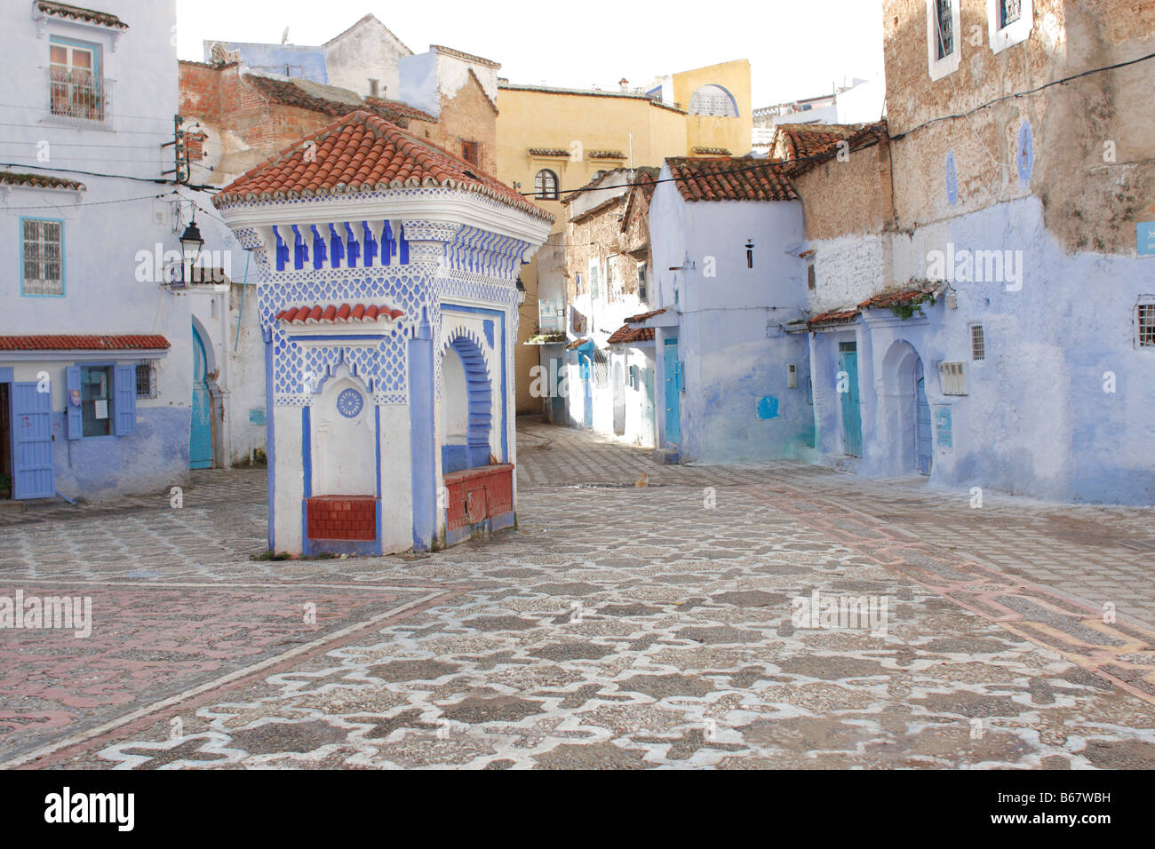 Street, Chefchaouen, Medina, Marocco, Africa Foto Stock