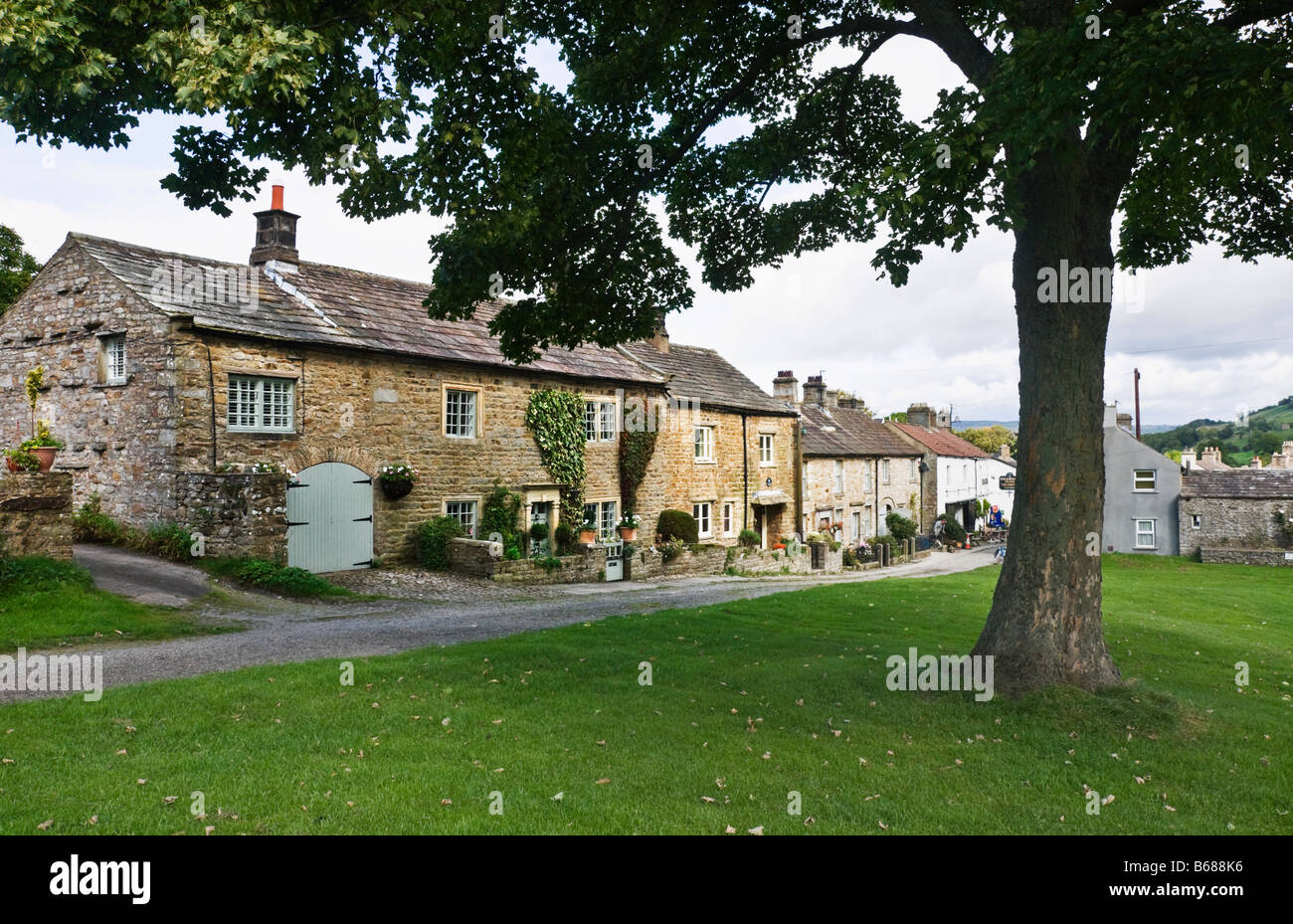 Di West Burton. Il villaggio si trova in corrispondenza del Bishopdale e Wensleydale, North Yorkshire Foto Stock