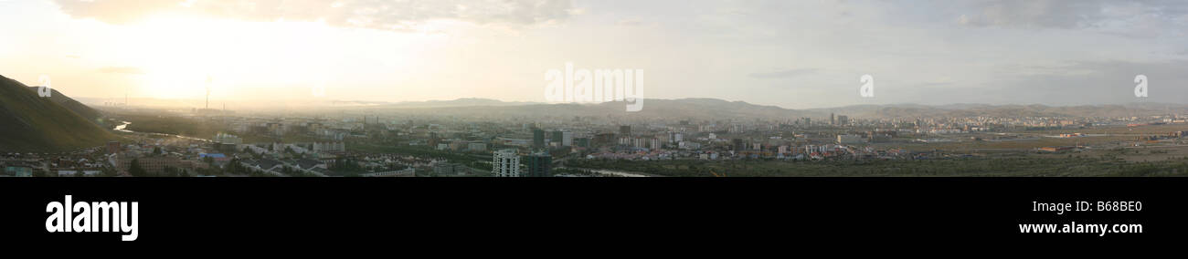 Ulan Bator- la capitale della Mongolia. panorama Foto Stock