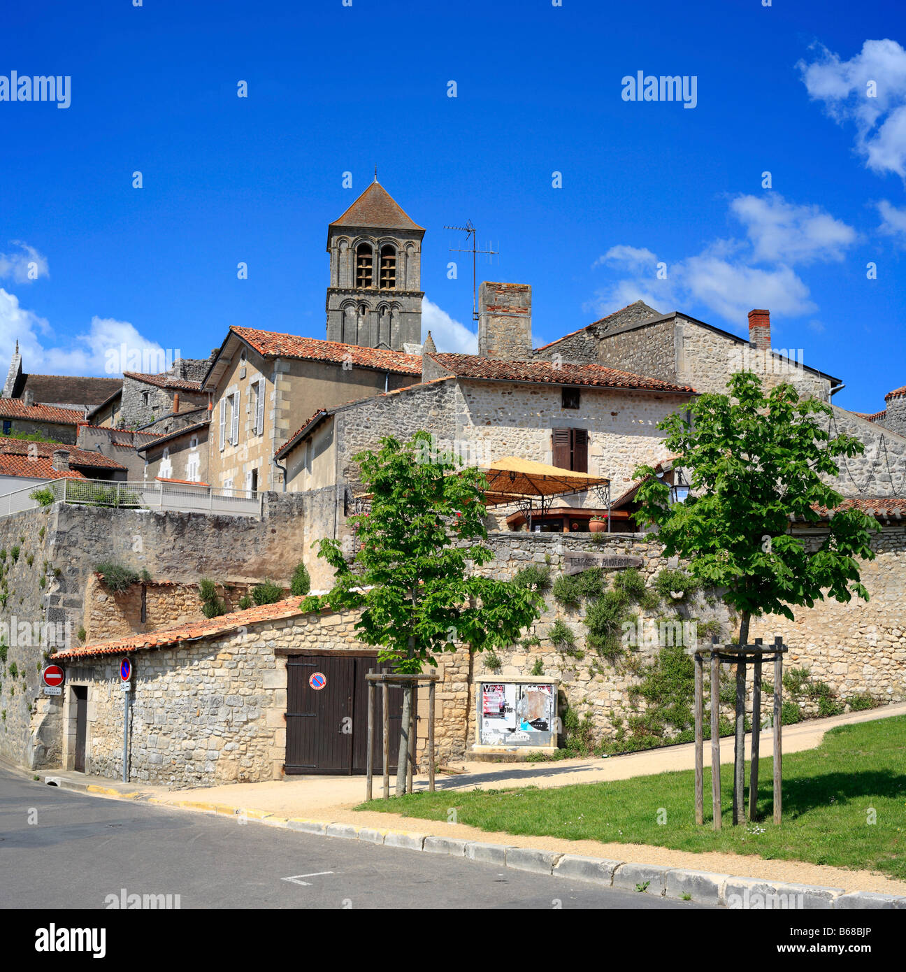 Saint Savin sur Gartempe, Poitou, Francia Foto Stock