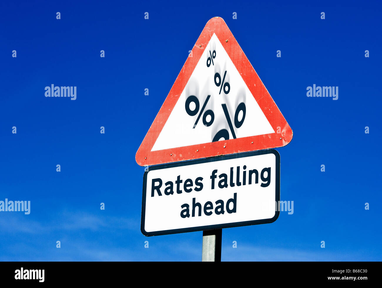 I tassi di interesse che rientrano England Regno Unito Foto Stock