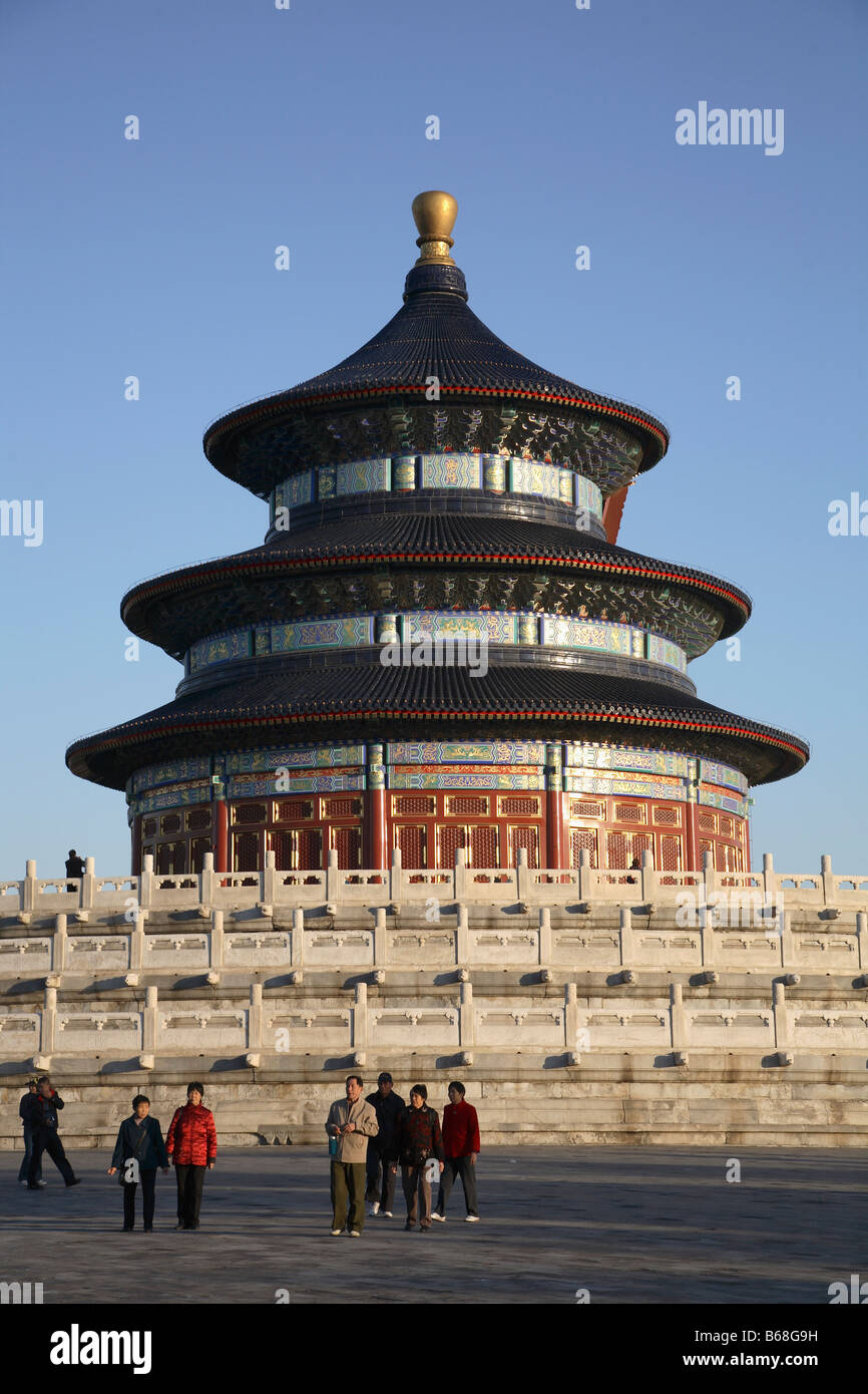 Cina Pechino Tempio del Cielo la sala di preghiera per i buoni raccolti Foto Stock