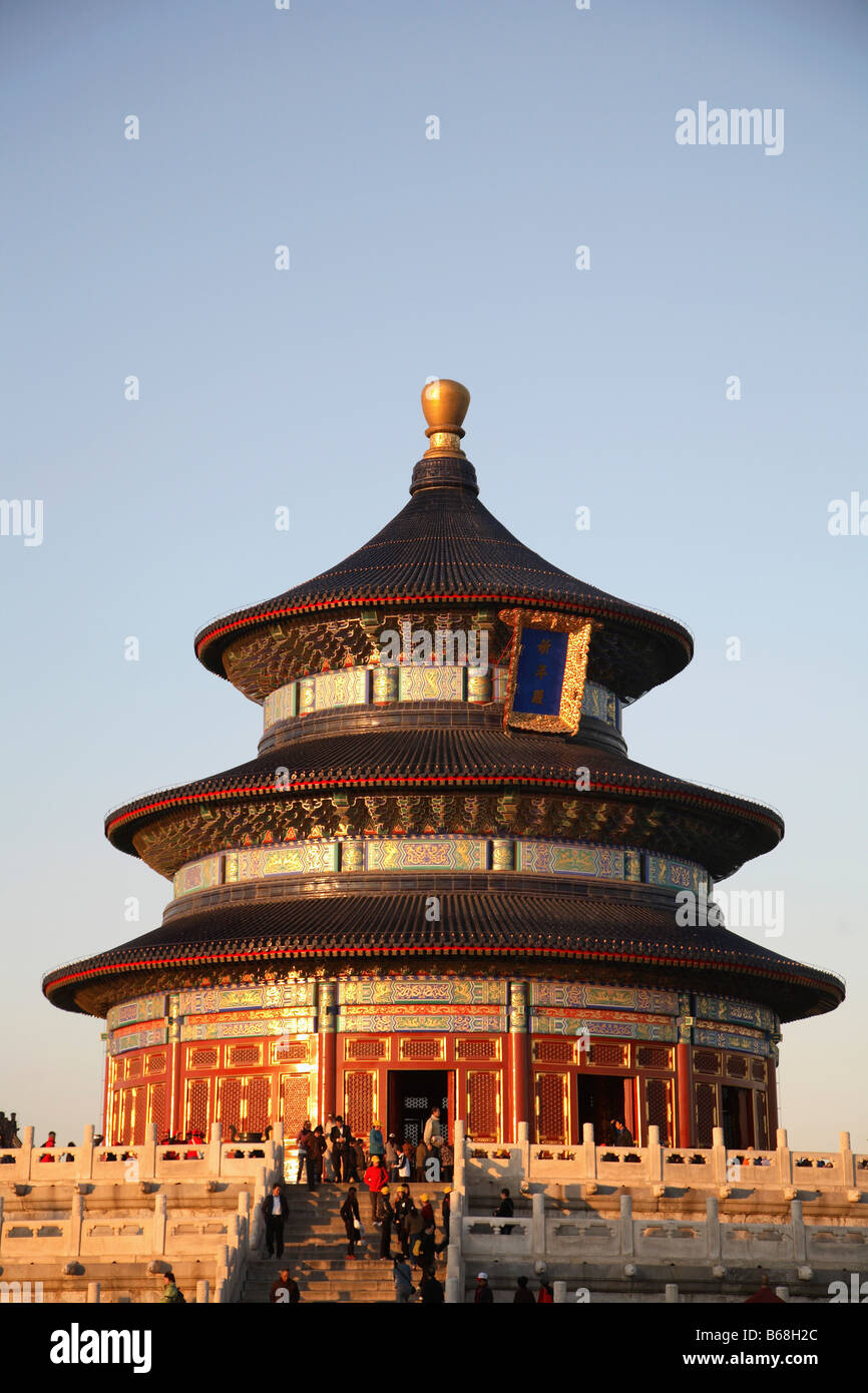 Cina Pechino Tempio del Cielo la sala di preghiera per i buoni raccolti Foto Stock